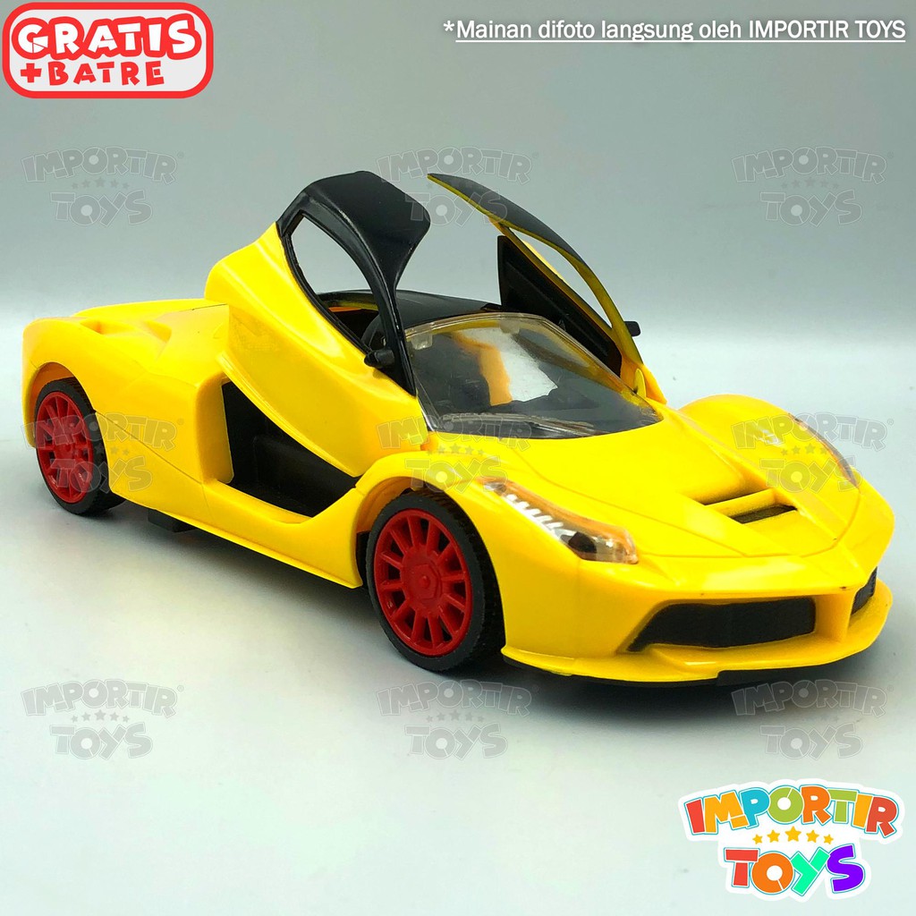 SUPERCAR Mobil Remot RC Ferrari Lamborghini &quot;AUTOMATIC DOORS&quot; +LAMPU