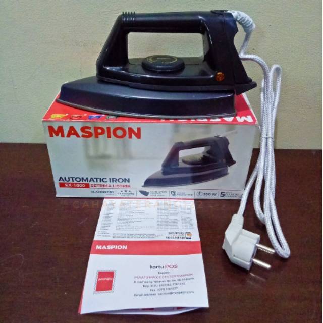 Jual Setrika Maspion Ex 1000 Blackberry Series Indonesia Shopee Indonesia