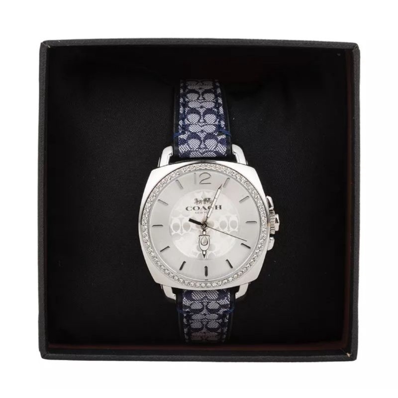 Coach Boyfriend signature Navy/Silver Watch 14503149