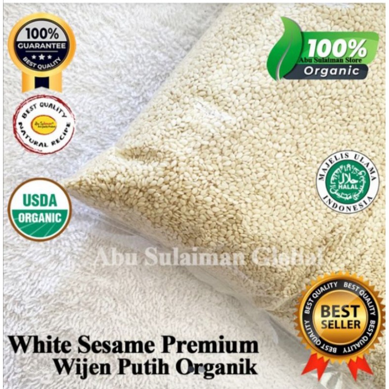 

wijen putih white sesame biji wijen putih premium 250 gram