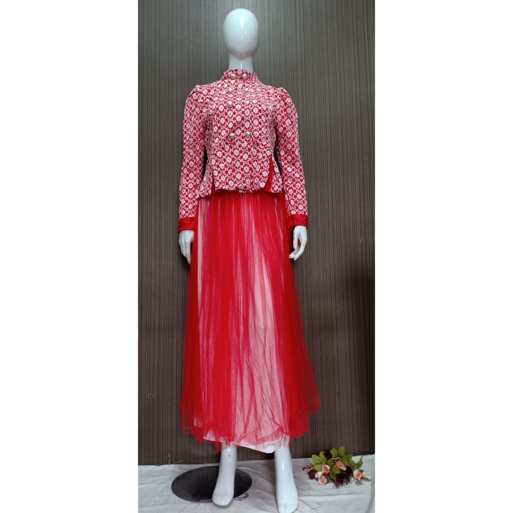 SET ETNIK VANIA / SETELAN KAOS ROK SKIRT TUTU REAL PICT SETELAN PESTA SETELAN BRUKAT ROK SKIRT RUMAH KEBAYA BANDUNG RUMAH SONGKET BANDUNG