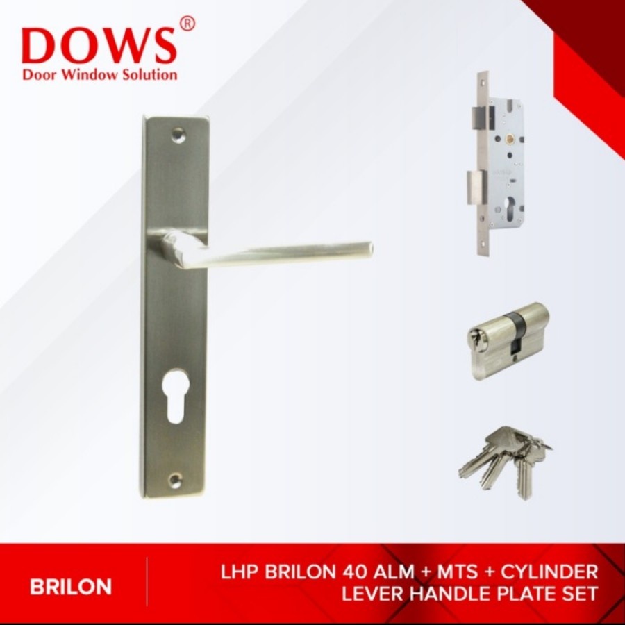 Kunci set, handle pintu LHP Brilon 40 ALM