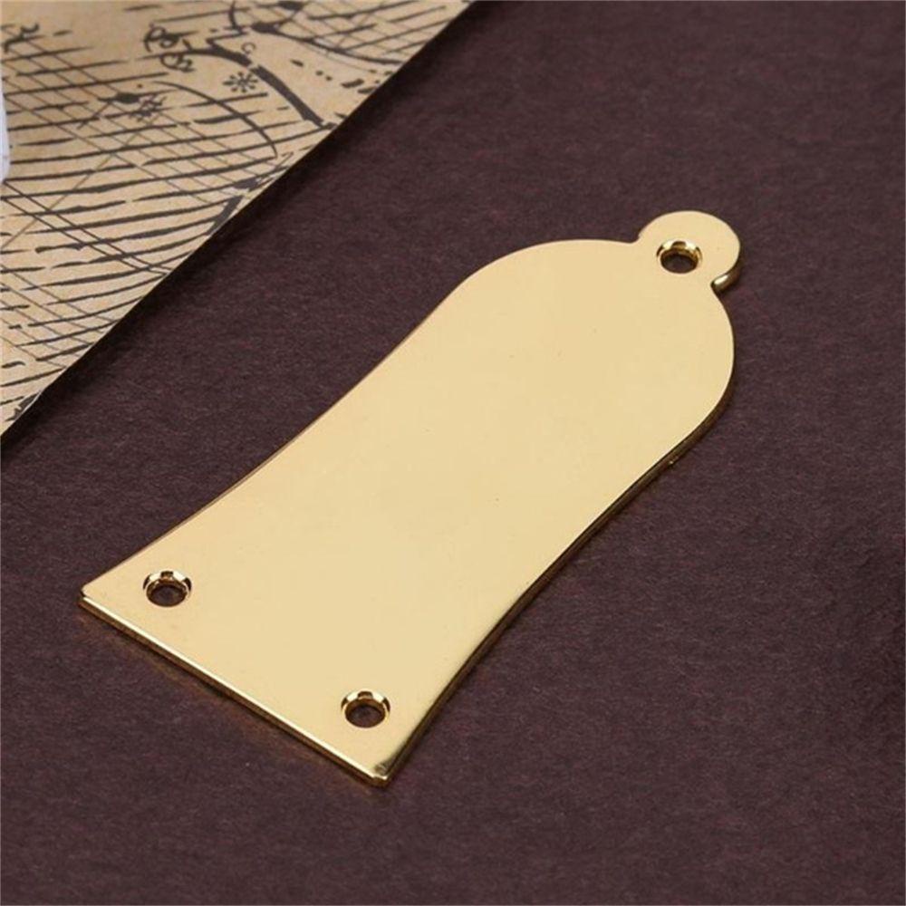 Lanfy Truss Rod Cover 3lubang Bagian Instrumen Gaya Bell Tahan Lama Musik Untuk Bass Gitar Listrik