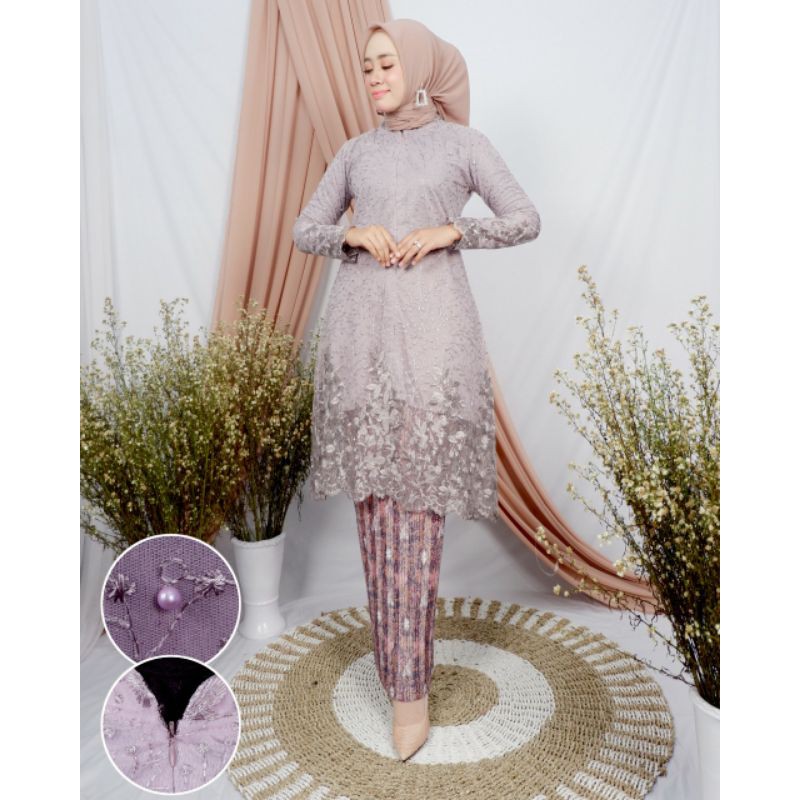 SETELAN KEBAYA TUNIK KURUNG BUSUI / KEBAYA TUNIK DIAJENG / KEBAYA PESTA