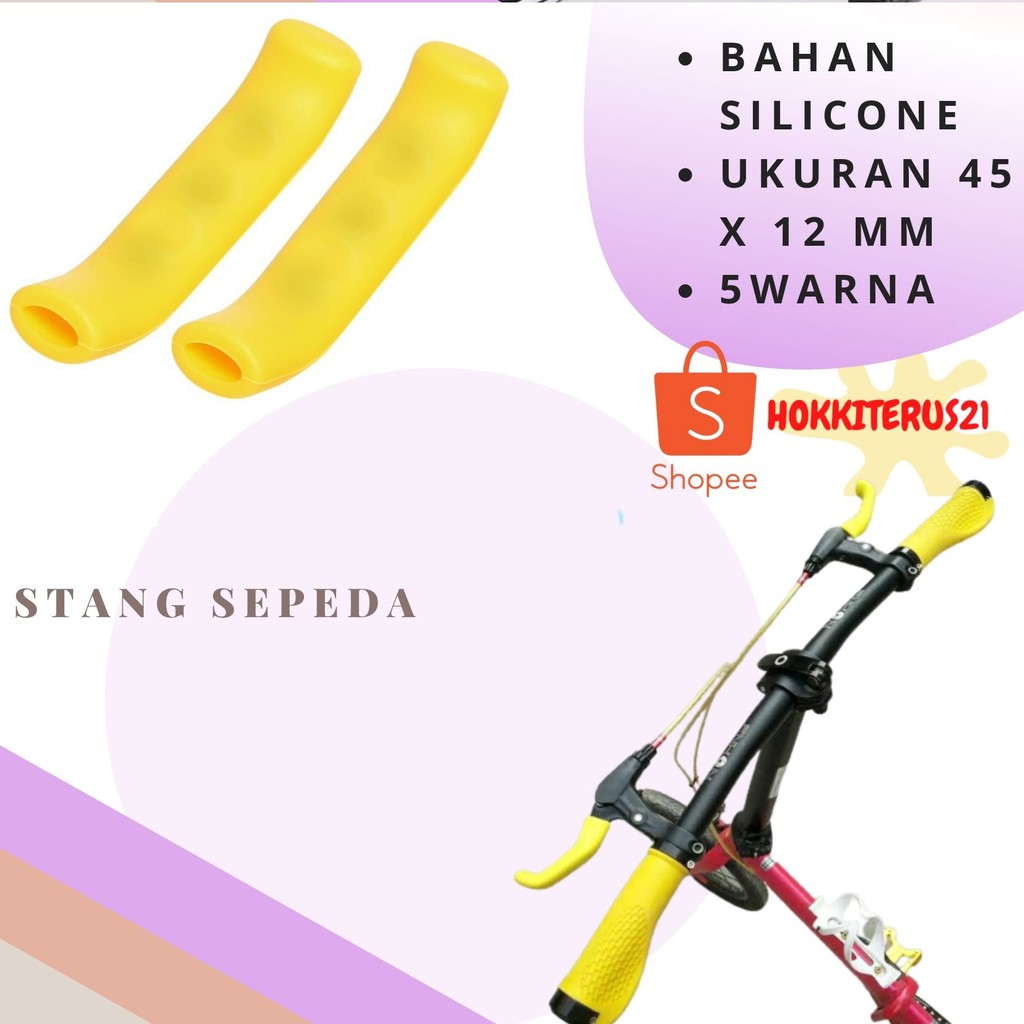 HOKKITERUS21 Sarung Grip stang gagang stang sepeda silicon lembur 1pasang