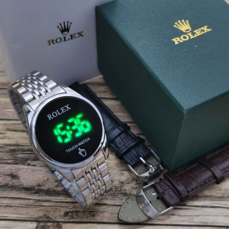 {COD}Paket box exclusive+tali kulit || jam tangan fashion wanita/cewek rolex
