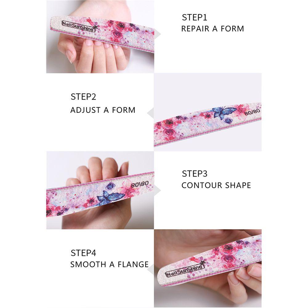 R-FLOWER Nail Files Perawatan Kuku Profesional Alat Kecantikan Manicure