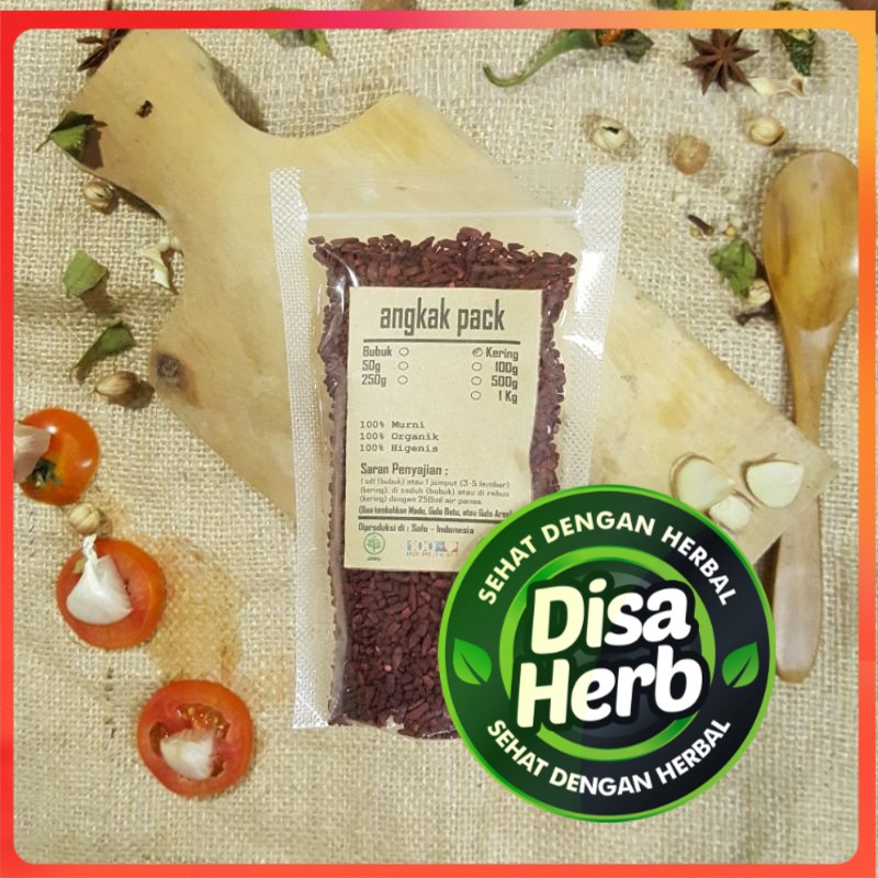 

ANGKAK KERING 50gr - Monascus purpureus - MURNI - JSR - REMPAH