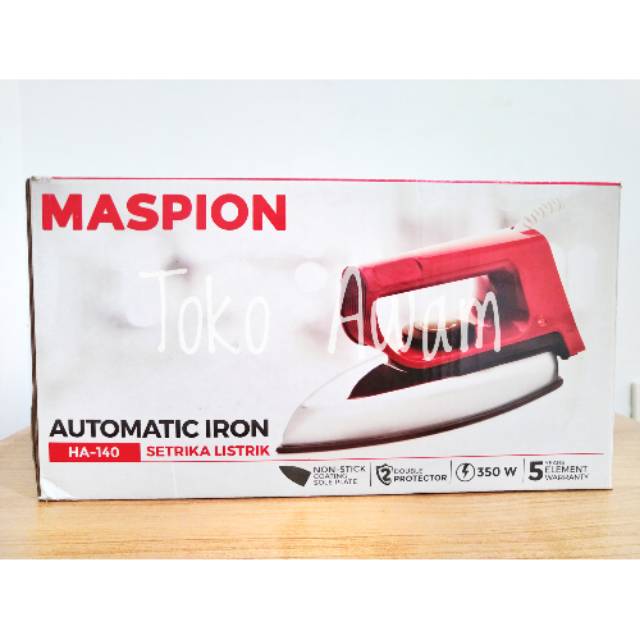 SETRIKA MASPION HA 140 / GOSOKAN MASPION HA 140