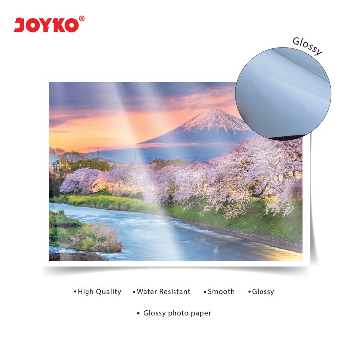 

H7Y Joyko Glossy Photo Paper GSP-A4-230 Ukuran A4 Gsm Kertas Print Foto Mengkilap 20 Lembar Glosi