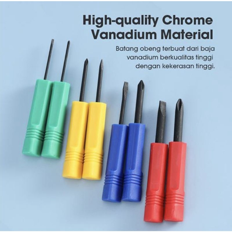 Samono SST002 8Pcs Obeng Set Service Screwdriver Tool Set Multifungsi Chrome Vanadium Material