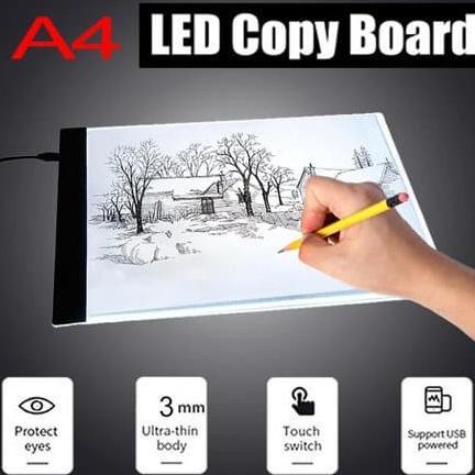 

Drawing Tracing A4 Copy Board Papan LED Light Pad Ultra Jiplak Gambar
