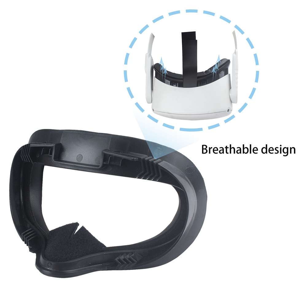 Set Bantalan Spons Busa Pelindung Mata Untuk Headset VR Oculus Quest 2 Quest2