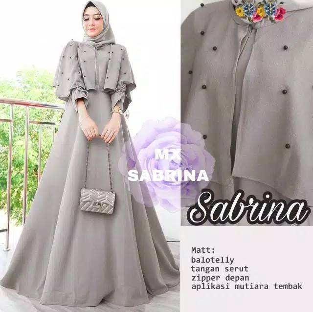 maxi Sabrina mutiara gamis Sabrina mutiara