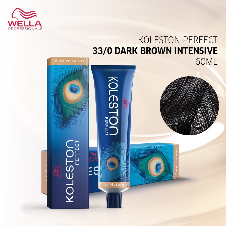 Wella Professionals Koleston Perfect 33/0 Dark Brown Intensive 60 mL  / Hair Color / Pewarna Rambut