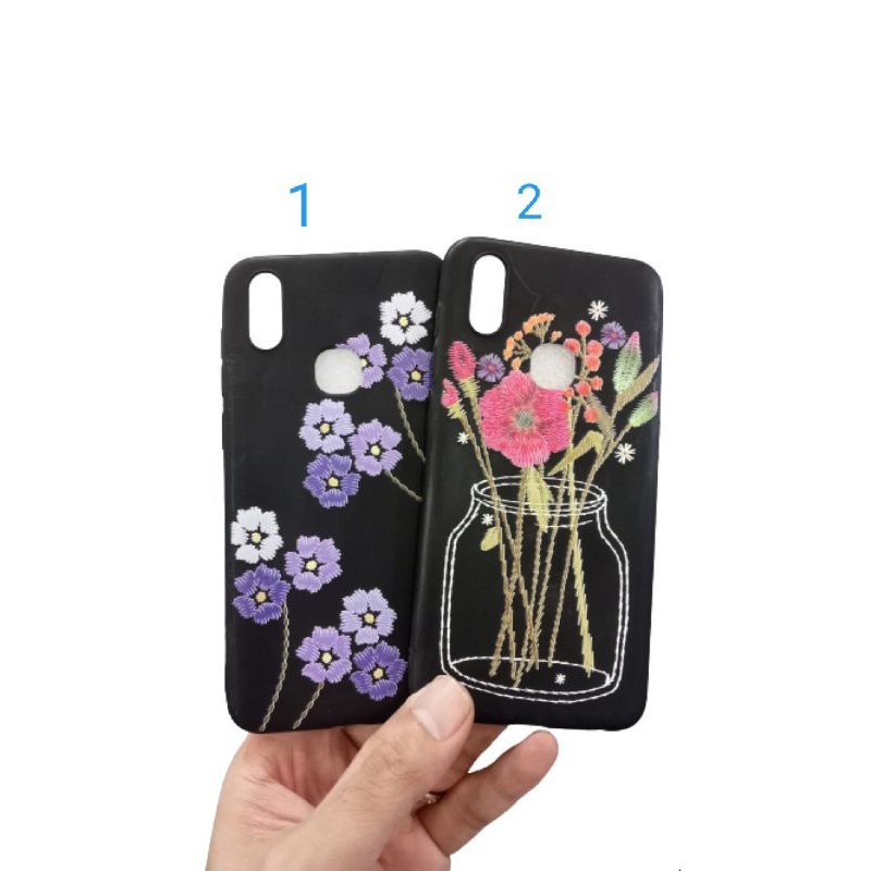 Case bordir 3D timbul casing Vivo V11