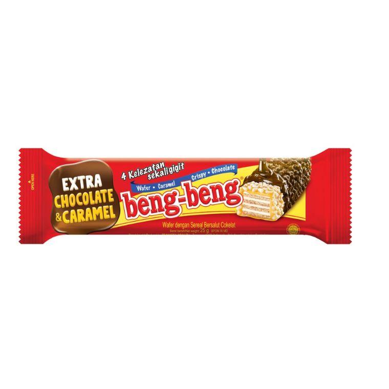 

TOP PRODUCT Beng Beng Extra Chocolate & Caramel Crispy Wafer - Netto 17 bks x 25 gr - 1 DUS ✦ 868