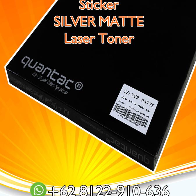 

Sticker Vinyl Digital A3+ QUANTAC - Silver Matte - Perak Doff