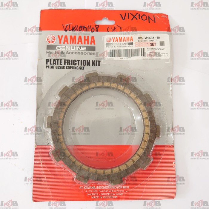 YGP Kampas Plat Kopling Yamaha Vixion Scorpio Clutch 5 Lembar Original