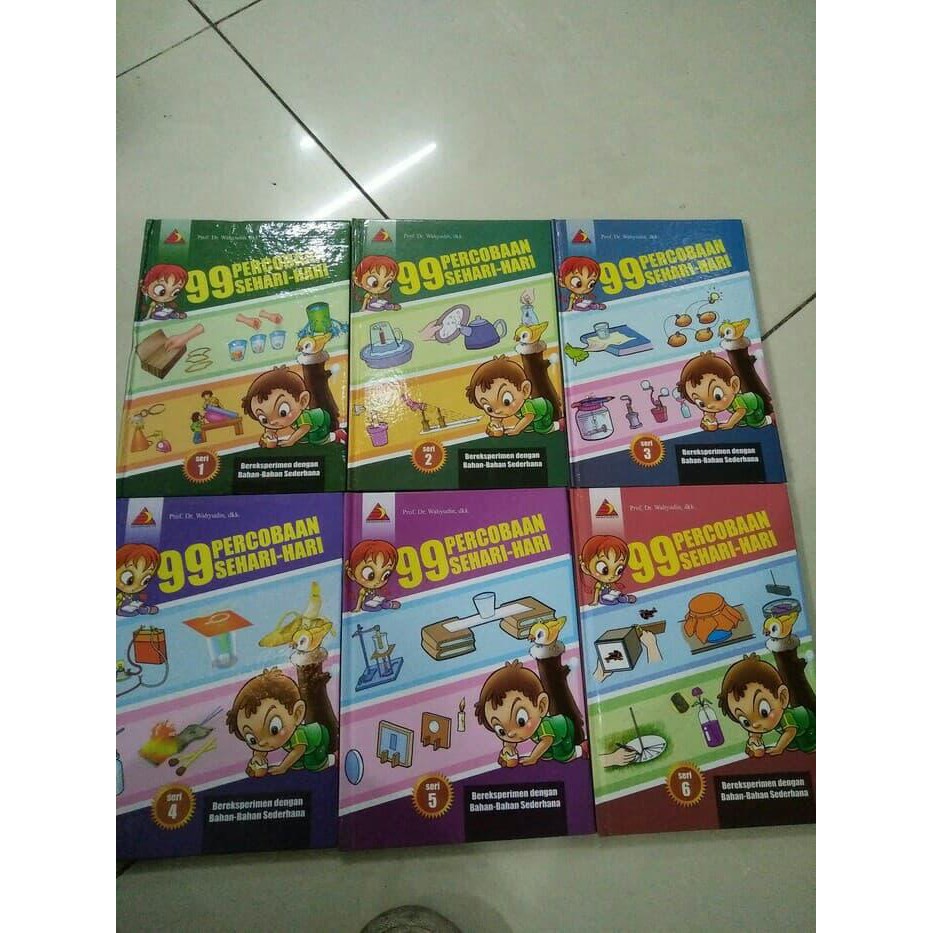 pendidikan. 99 PERCOBAAN SEHARI - HARI buku 1-6 (hard cover)