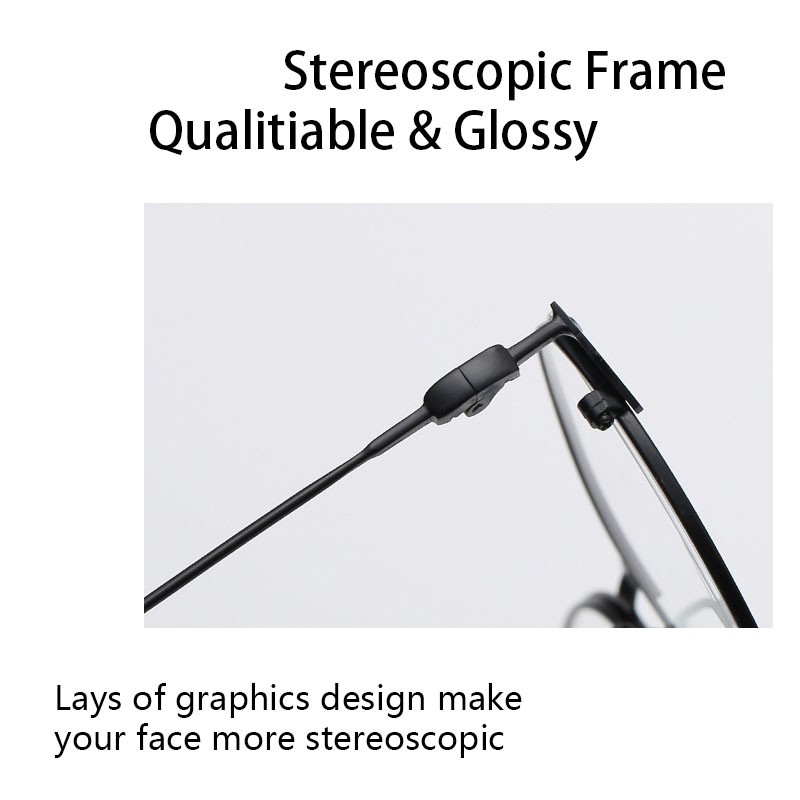 Kacamata Lensa Photocromic + Anti Radiasi Blueray (Bluechromic) Pria Wanita Frame Besi Photochromic-8