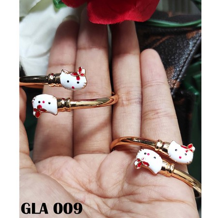 Perhiasan Xuping Gelang Bangle Hello Kitty Anak - Anak Karakter Usia 1-3thn