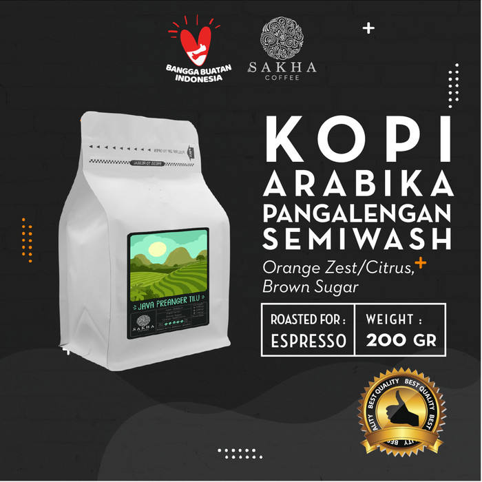 

Kopi Arabika Java Preanger Tilu Roast For Espresso 200 Gr SAKHA COFFEE - KAPRE200