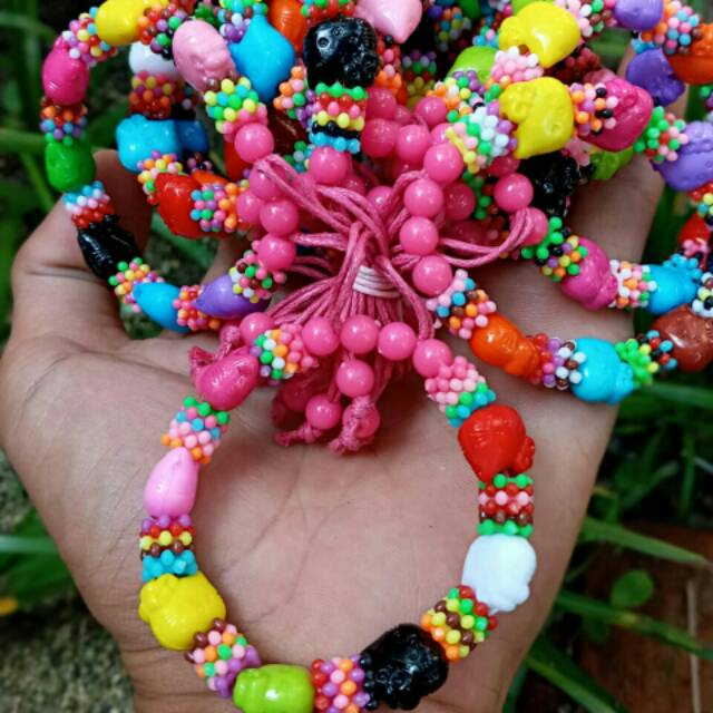 (Paket Usaha) 1gross Gelang Mute Anak Manik2 Berbagai Motif Lucu Harga Grosir Pengrajin