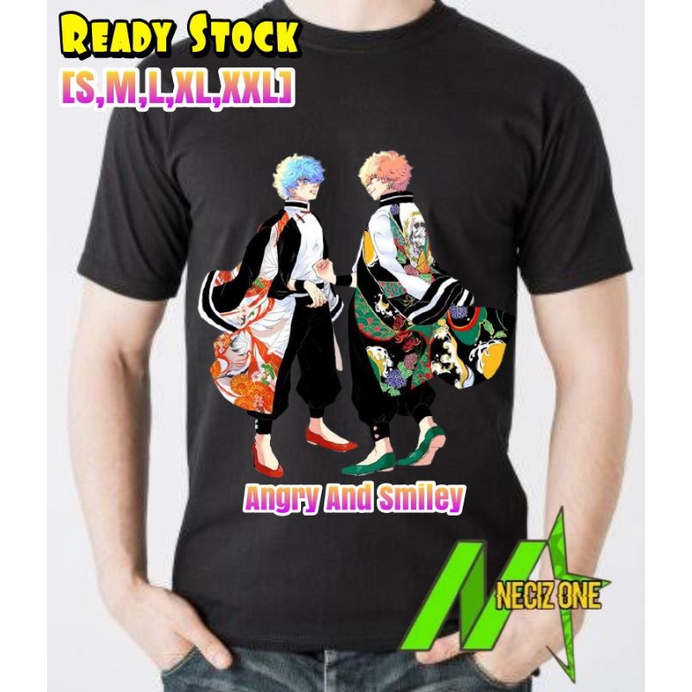 KAOS ANIME TOKYO REVENGERS KEREN KAWATA SOUYA (ANGRY) AND KAWATA NAHOYA (SMILEY) KARAKTER PRIA