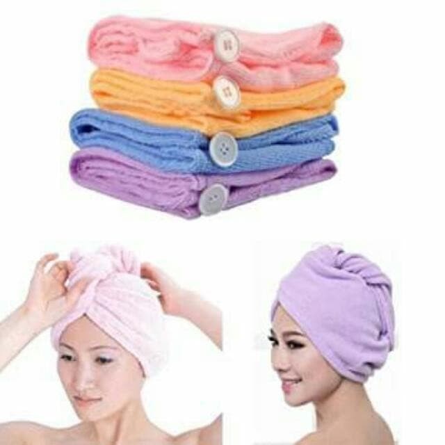 Hair wrap Magic Towel handuk Kramas penyerap air Rambut Basah Handuk Keramas-gwengrosir09