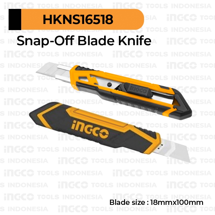 Snap-Off Blade Knife (18 mm) INGCO HKNS16518 Cutter Besar 18mm