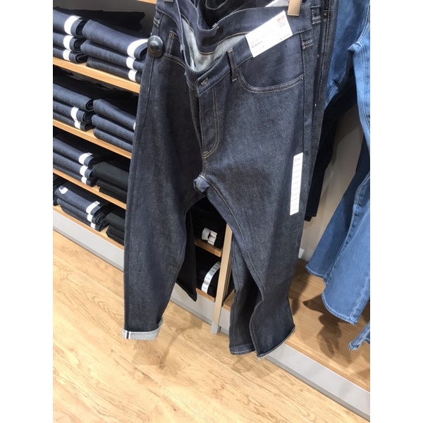 Celana jeans Pria Selvedge Uniqlo