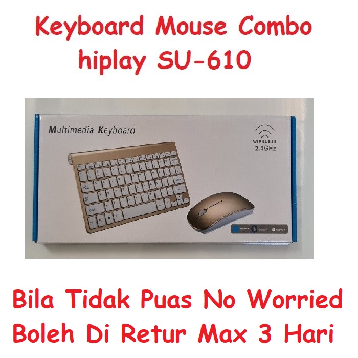 Keyboard Mouse Wireless Combo Hiplay SU-610