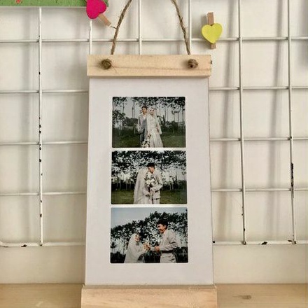 Pigura Kayu Cetak Foto 10x20 cm