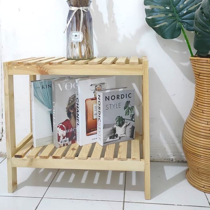 RAK KAYU AESTHETIC / WOODEN SHELF / RAK KAYU KOREA
