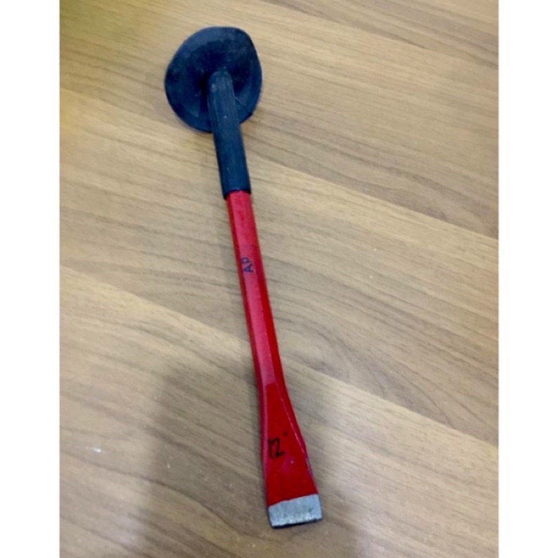 GAGANG KARET HITAM 12” Pahat besi 12"inci Pahat beton dinding tembok 12 inci gagang karet hitam 12 i