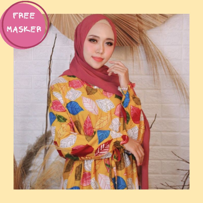 MIS HOMIEDRESS GAMIS WANITA BAJU BUSANA LENGAN PANJANG KATUN RAYON VISCOSE