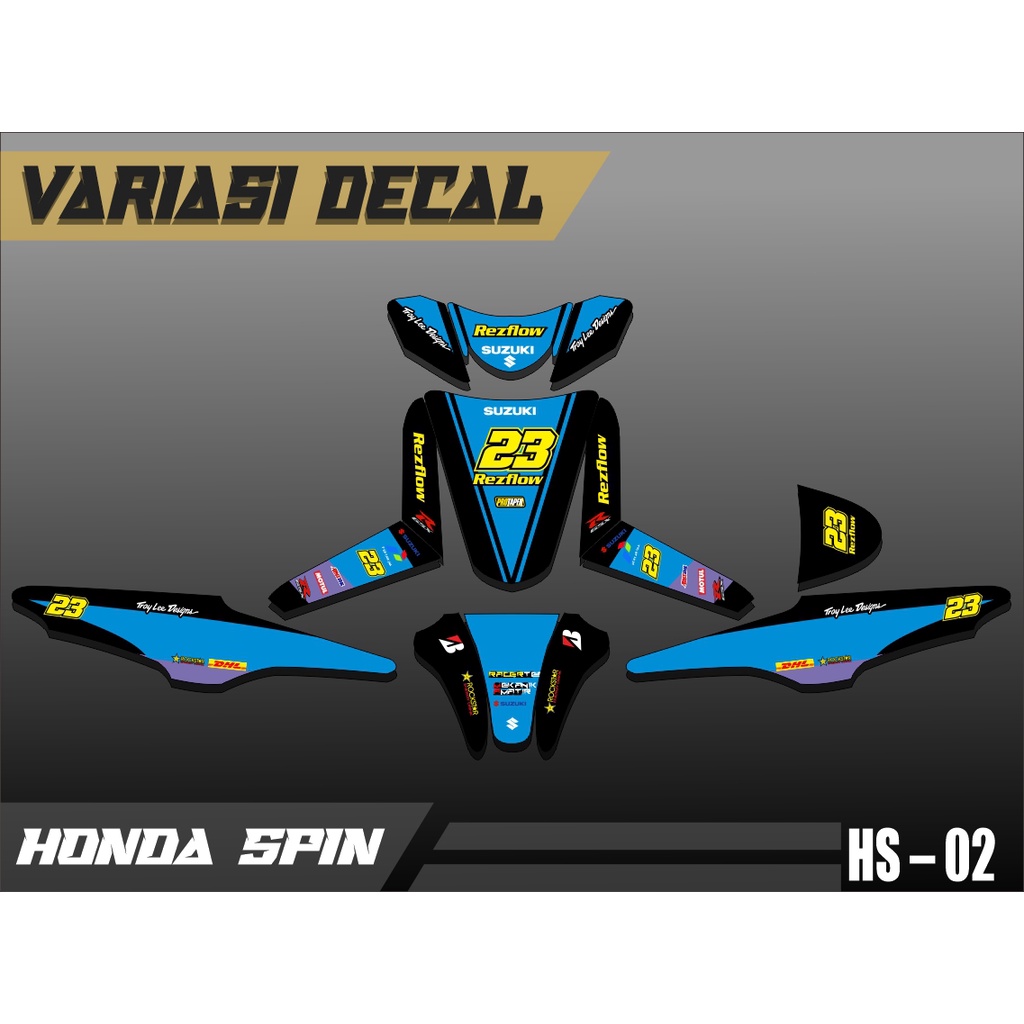 Decal Spin 125 Full Body Stiker Spin 125 Full Body Dekal Spin 125 Full Body HS-02