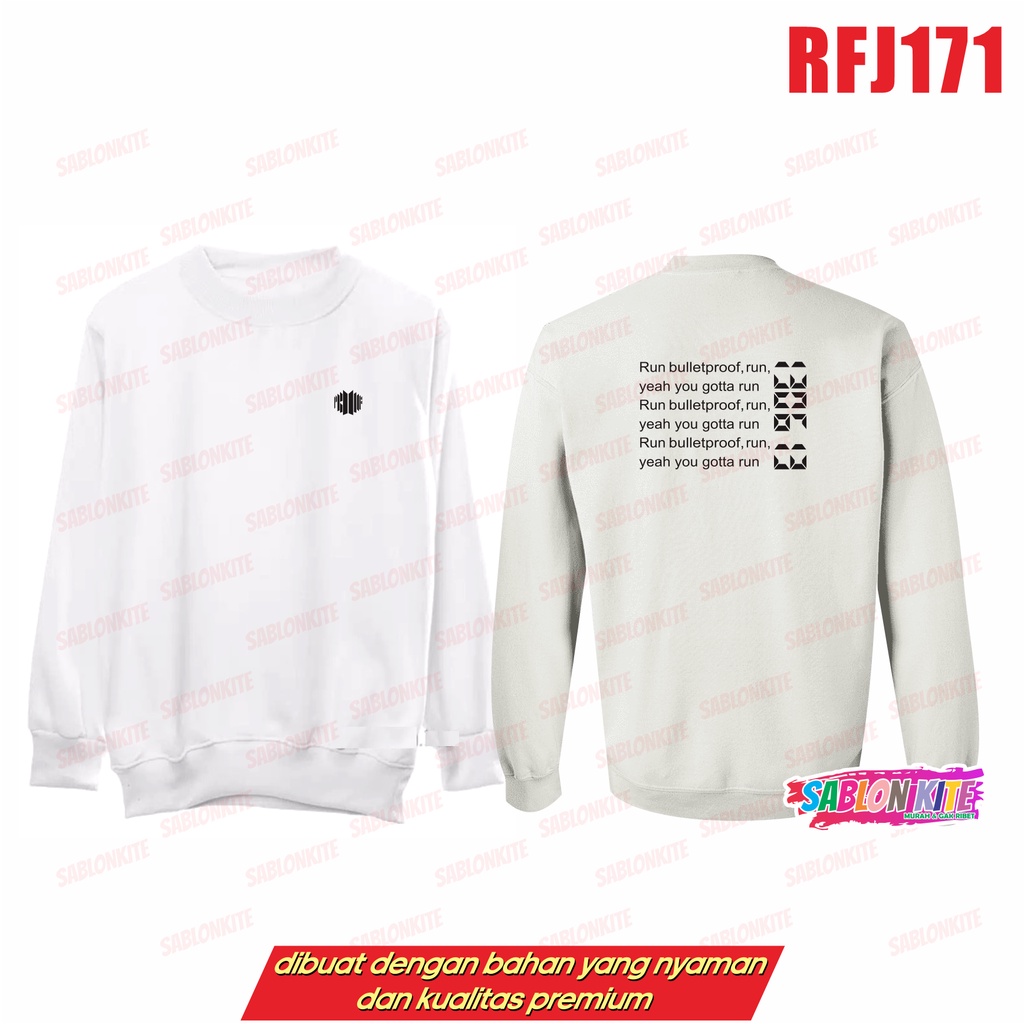 MURAH!!! HOODIE RUN BULLETPROOF RFJ171