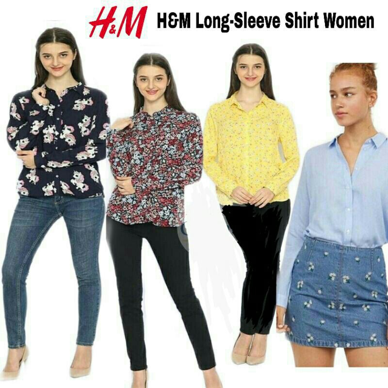 Kemeja Wanita Divided HnM Viscose Kemeja Kantor | Kemeja Kerja Original &amp; New