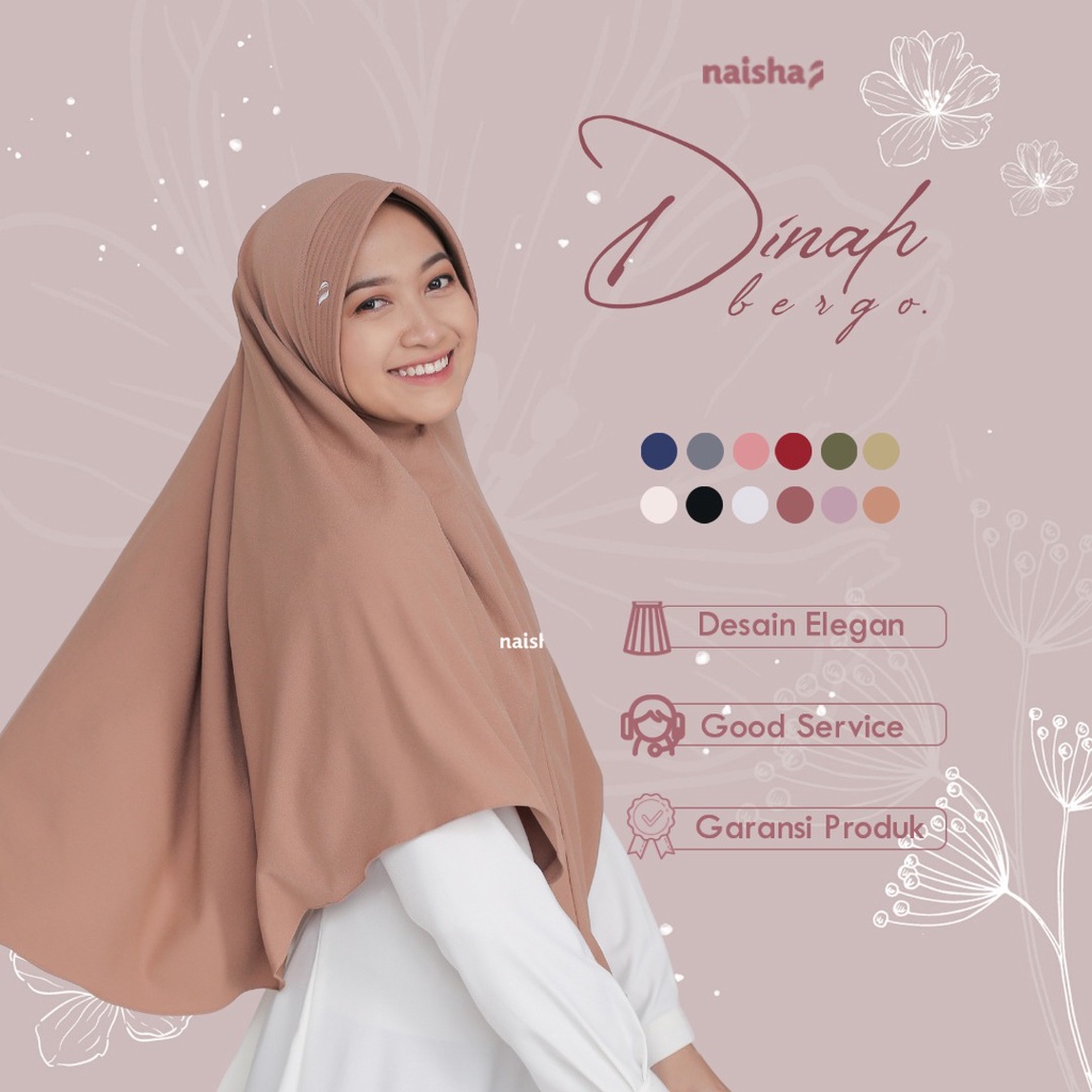 Naisha Official Dinah Bergo Pad Jilbab Instan Muslimah Syari-4