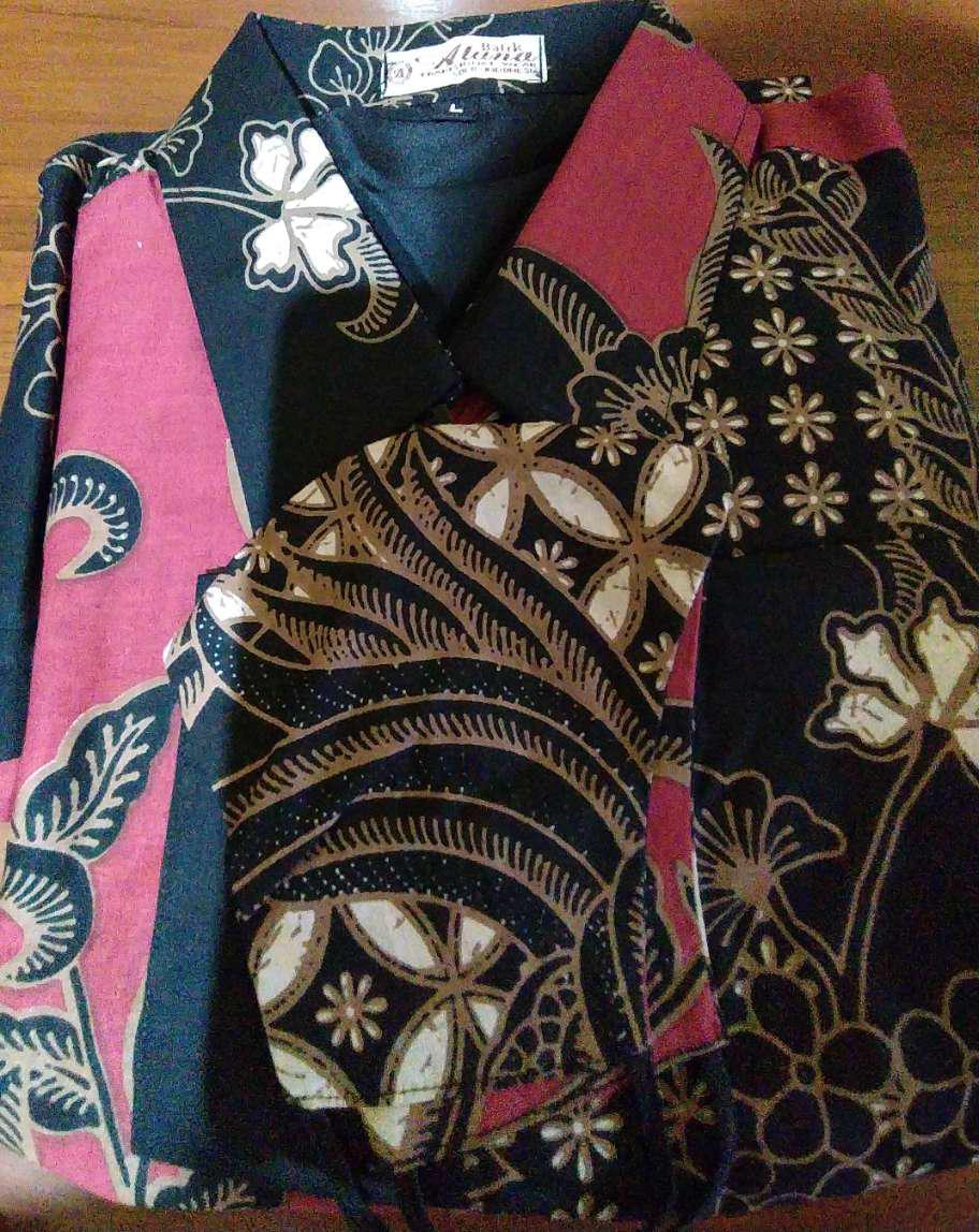 Kemeja Batik Pria Alisan Lengan Panjang Premium Solo Modern Slimfit Aluna 075