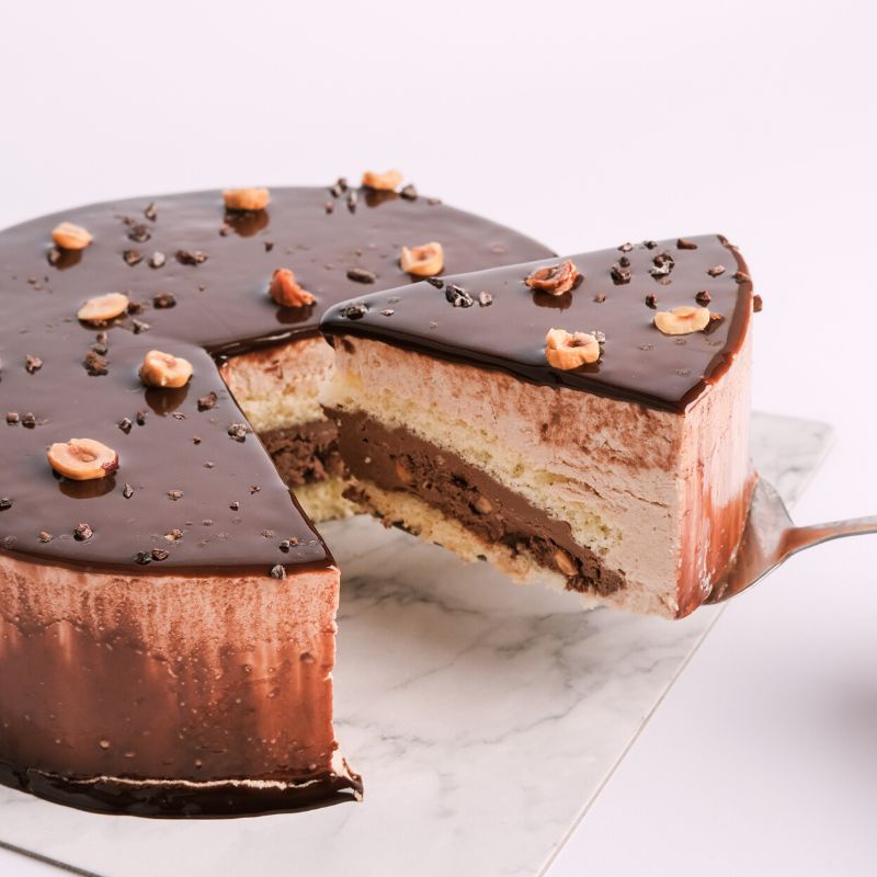 

Hazelnut Chocolate Birthday Cake