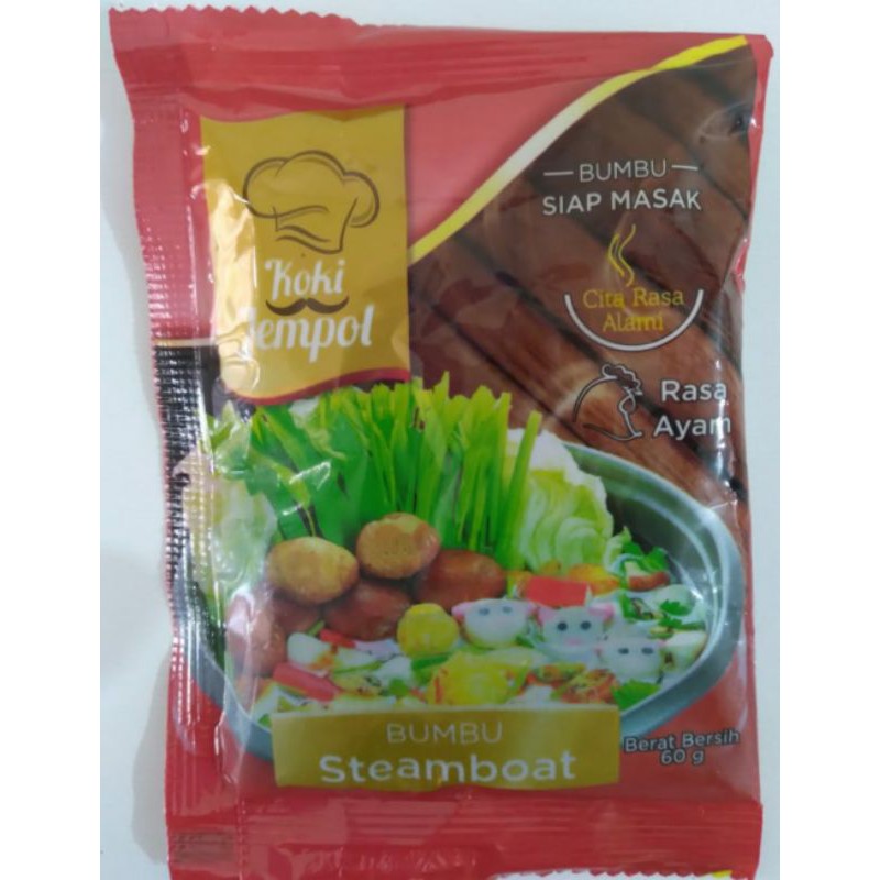 

Bumbu Steamboat siap masak 60gr Cap Koki Jempol