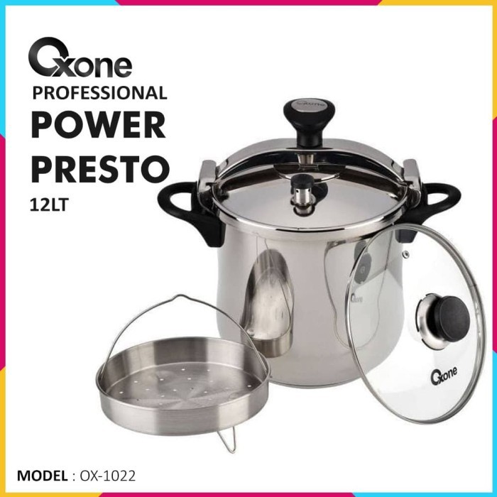 Oxone OX-1022 Power Presto Pressure Cooker Oxone 12 Lt