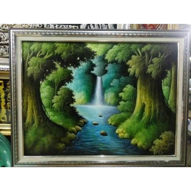 Lukisan pemandangan air terjun