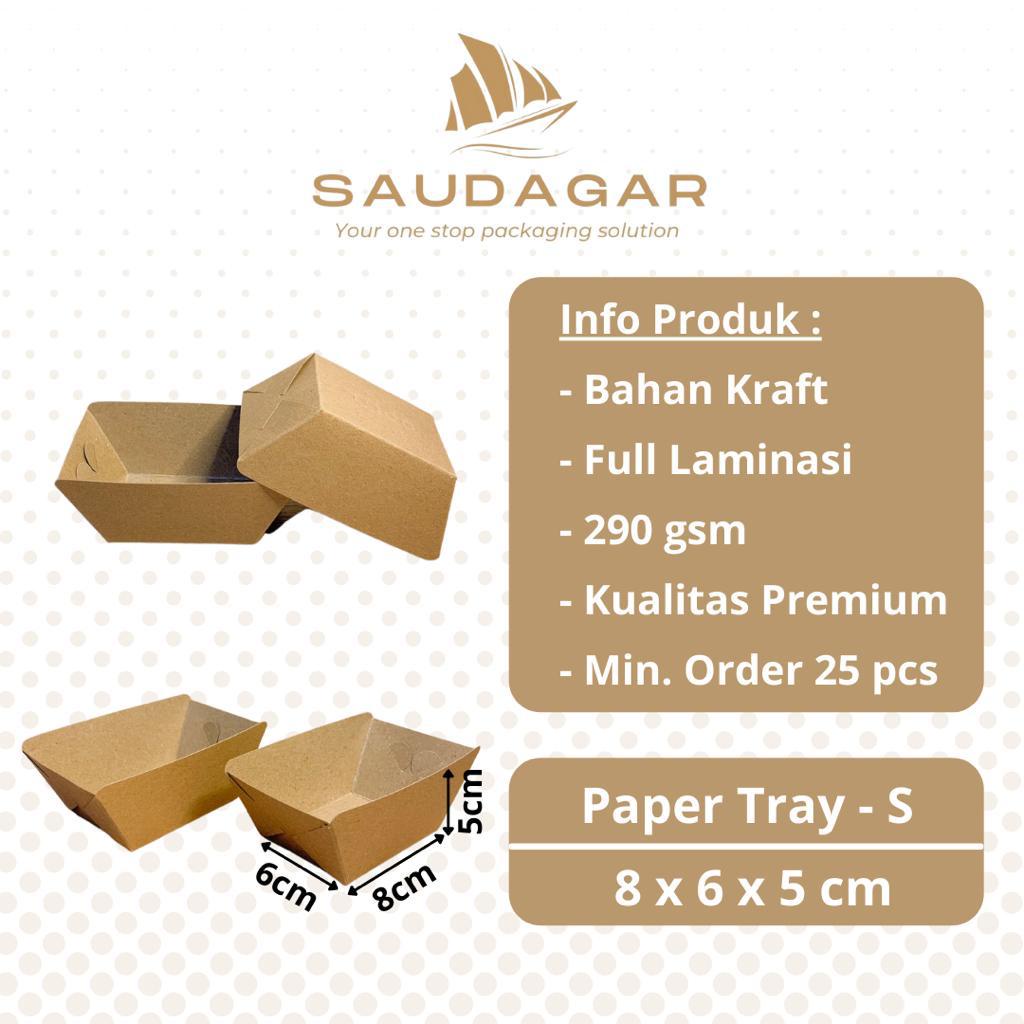 Paper food tray / wadah / nampan makanan kertas