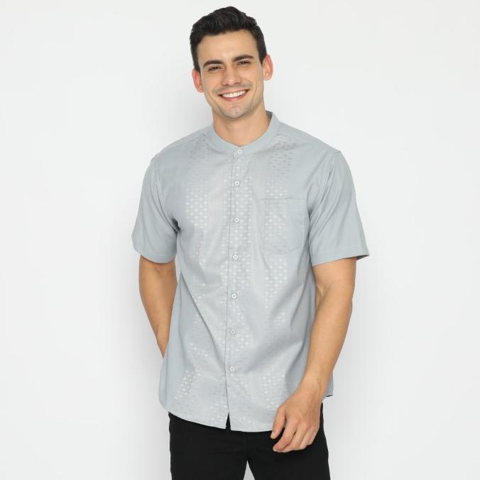 Kemeja Koko Pria /Koko Lengan Pendek /Kemeja Koko Casual -B21-KK 1700M