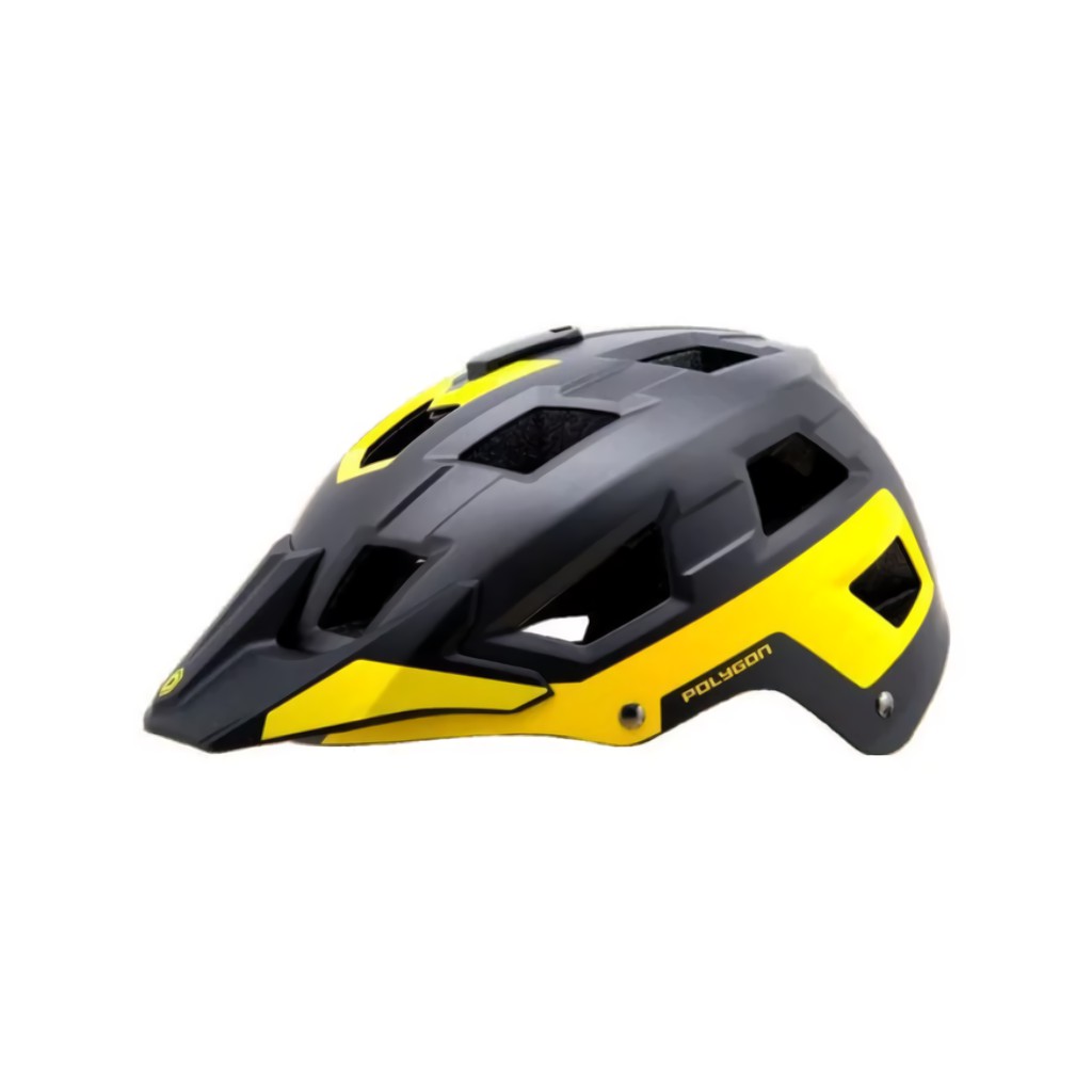  Helm  Polygon  Ramp Black Yellow Shopee Indonesia