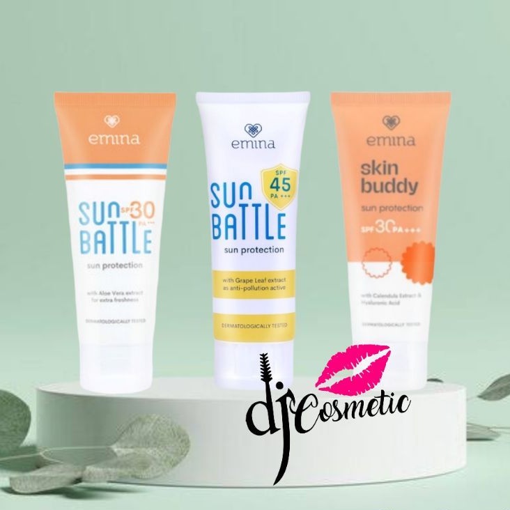 Emina Sun Protection | Sunblock | Sunscreen SPF 30 PA+++ | Sun Battle SPF 30 60ml | 23ml | Sun Battle SPF 45 | Skin Buddy SPF 30